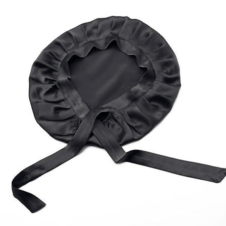 Cap Real Silk - Suojaa hiuksiasi nukkuessasi musta