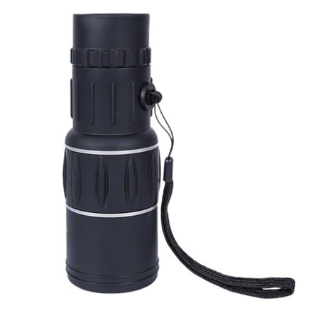 16x52 HD Monokulært Teleskop Håndholdt Dobbel Visuell Justering ABS PC Mini Svart