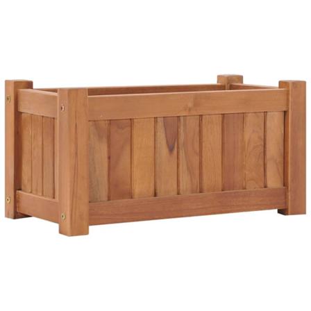 Vidaxl Odlingslåda Upphöjd 50x25x25 Cm Massivt Teakträ Brun