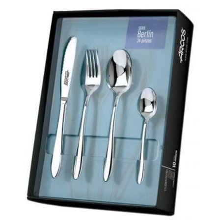 24-delat bestickset - Berlin - 18/10 rostfritt stål - Tål diskmaskin - Set för 6 bestick