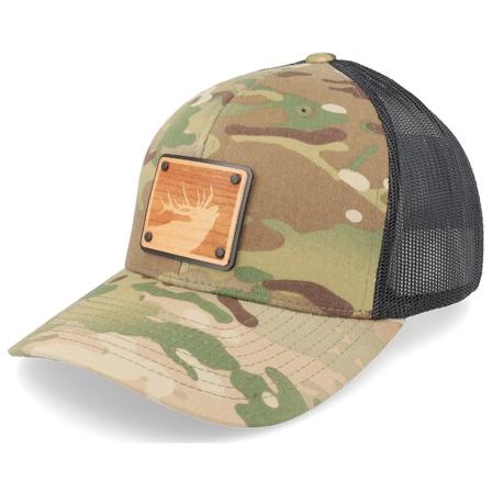 Union Standard Supply - Camo trucker Czapka Z Daszkiem - Big Elk Cherrywood Green Multicamo/Black Trucker @ Hatstore