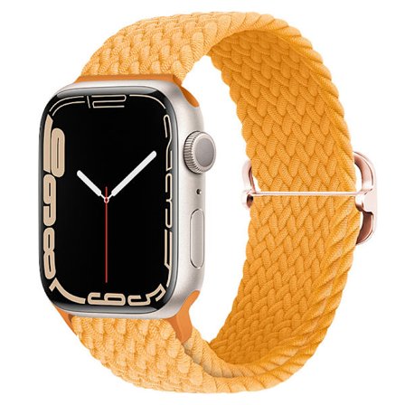 Apple Watch nylon metallspenne justerbar elastisk nylonvevd klokkestropp (38/40/41mm)