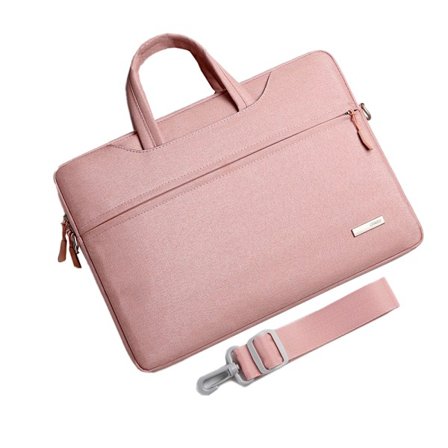 Laptop Axelväska Kompatibel med 14" laptop med polyesterärm med bakre rem