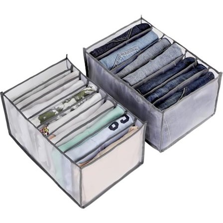 Klesorganisator, Vaskbar og Foldbar Mesh-Skuff med Oppbevaring