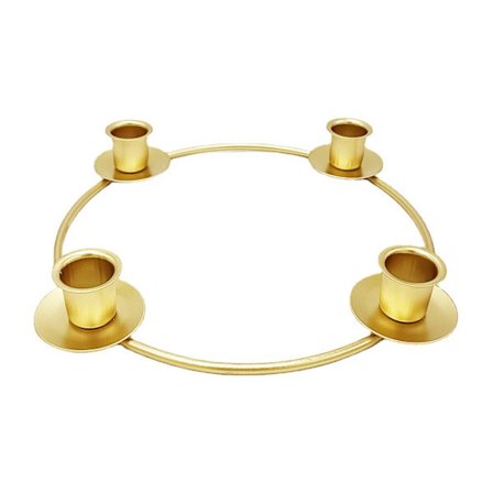 Jul ljusstake gyllene stil lykta smidesjärn prydnad ljusstake