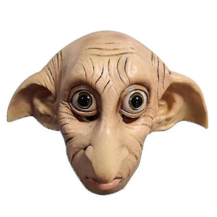 Karneval/påske Dobby Elfin Latex Maske Halloween Karneval Kostume Hovedbeklædning S