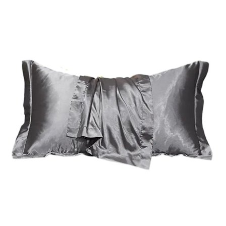 Silkepudebetræk til hår og hud, standardstørrelse 50 x 75 cm satin pudebetræk, silkepudebetræk 2-pak med kuvertlukning, blød glat kølende