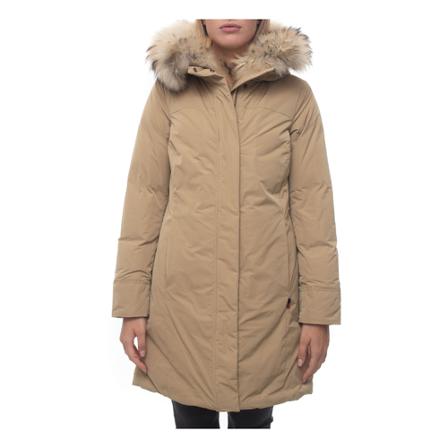 Woolrich, Green Coat Groen, Heren, Maat:S