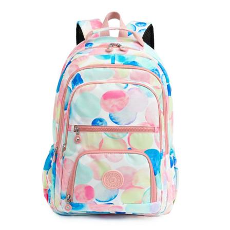 Ny stil multi-pocket studerende rygsæk farverig print rejsetaske style 2