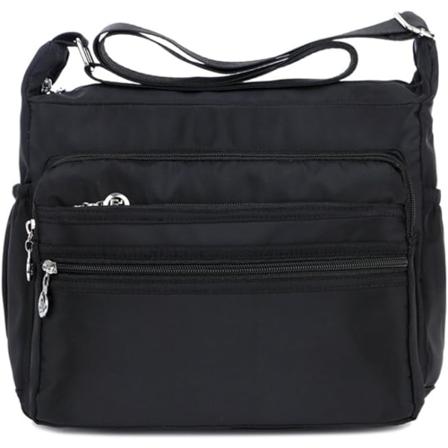 Kvinners Multi-Pocket Casual Crossbody Håndvesker Vanntett Skulder Nylon Vesker
