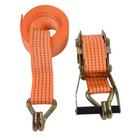Ratsjespenner 50mm bredde polyester med dobbel J-krok for bil last bagasje 3 meter (9,8ft)