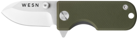 WESN Microblade OD Green G10 X Titanium taittoveitsi