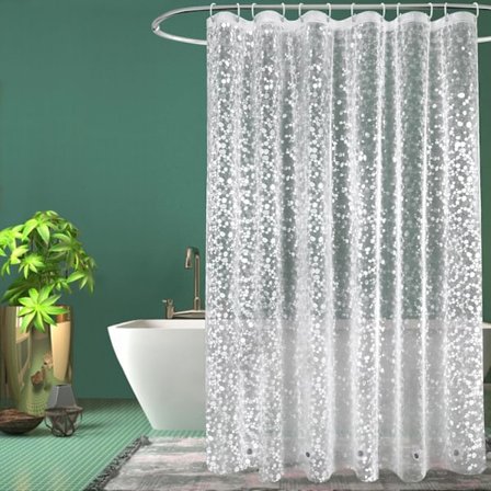 Duschdraperier Mögelbeständiga, EVA Vattentäta Tunga Badrumsdraperier, 180 x 180 cm, Cobblestone