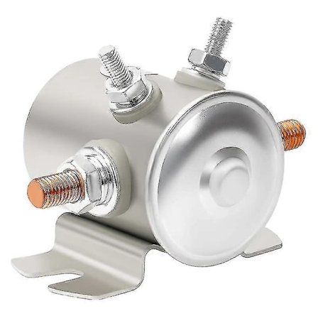 24 Volt Kontinuerlig Drift Solenoidrelä 4-polig Max 300a Kompatibel Med Golfbilar, Vinsch, Marin Kraftig Spst In Rush 24vdc Ersätter 594 [DB]