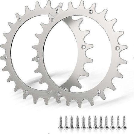 2 x Premium Rustfri Pigge til Worx S/M Model, 2 x Rustfri Skruepigge Traction Enhancer, Robotplæneklipper Hjulstørrelse 205 mm