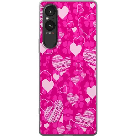 Kompatibel Mobilcover til Sony Sony Xperia 5 V PopHjerteMønster