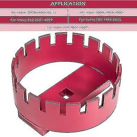 Bränslepumpsuttagsverktyg kompatibelt med Volvo S60, S80, V70, XC70 och XC90 - Verktyg för borttagning av låsring 69800 (2001-2014)