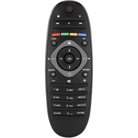 Philips Fjernbetjening Erstatningsfjernbetjening til Philips TV Abs Holdbar Abs Stabil Nem at Bruge Følsom Erstatning til Smart TV Universal