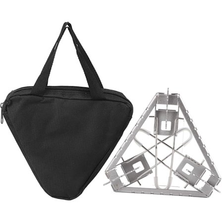 Foldbar Gasblus Stativ Grydeholder Camping Udendørs Blusbeslag Foldbar Trekantbeslag Foldbar Brænderholder Madlavning