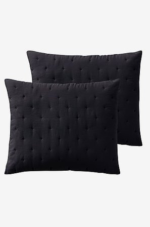 Jotex - Kussenhoes 2-pack 50x60 Cm Zwart Zwart - CALM - Koop Sierkussens & hoezen bij Jotex