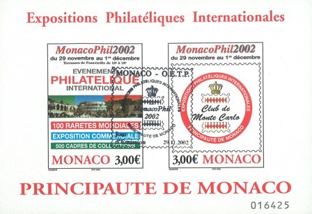 Monaco 2002 - Miniark YT 88 - Stemplet