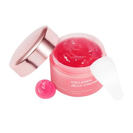 Naturlig Ansiktsvård Kräm Smink Primer Kollagen Gelé Kräm för Kvinnor Flickor