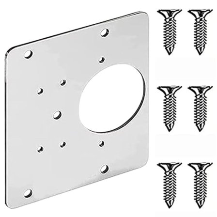 Reparasjonsplate for hengsler 9x9 cm rustfritt stål 2-pakning