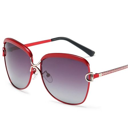 Lyxiga polariserade damsolglasögon kvinnor gradient lins runda solglasögon fyrkantiga märke Oculos Lunette De Soleil Femme