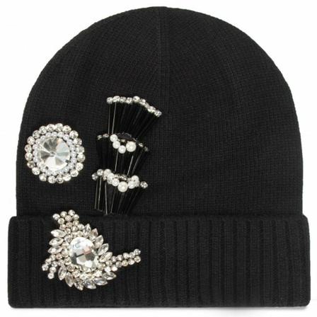 Pinko Dry beanie Sort, Dame Accessories, Størrelse: ONE Size