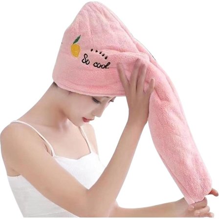 Superabsorberende Håndklæde til Hår | Superabsorberende Håndklæde til Hår med Knap - Nemt at Bruge Mikrofiber Håndklæde til Hår