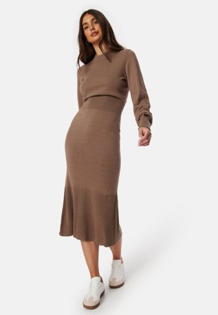 BUBBLEROOM Fine Knitted Turtle Neck Dress Klær