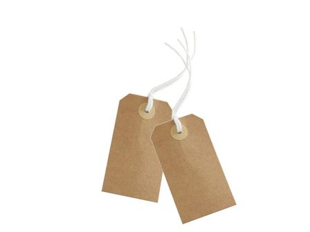 HEDLUNDS OF SWEDEN Etikett Manilla Tags Kraft 10/fp - Lyreco - Emballage och lagerutrustning - Presentinslagning - Presentetiketter