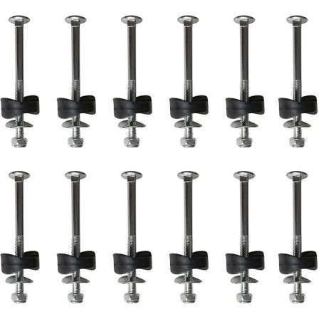 12-pak Trampolin Afstandsstykker med Skruer til Fiksering af Trampolin - Erstatning Trampolintilbehør