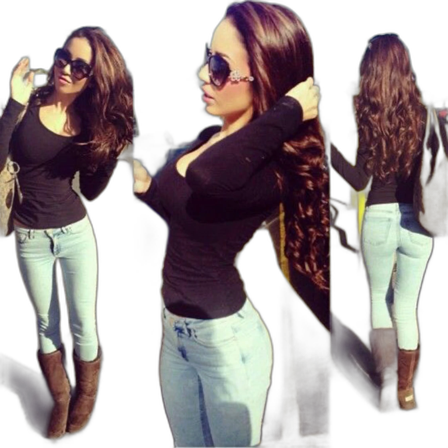 Ljusblå skinny jeans från Acne