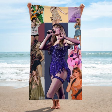 140x180cm Mikrofiber strandhandduk kändis omgivande rektangulär strandhandduk Taylor Swift sångare badhandduk handduk
