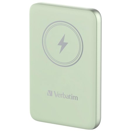 Verbatim Charge ́n ́Go Magnetic Wireless Power Bank 10000 Green