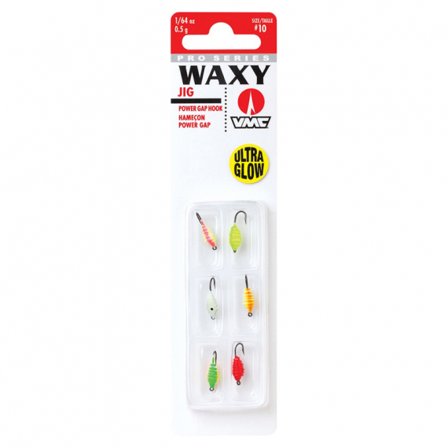 Blue Fox Waxy Jig Kit #8 Glow 0,9gr (6-pack)