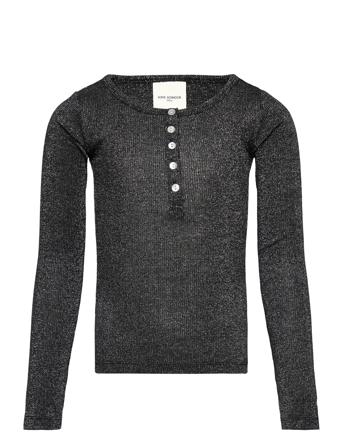T-Shirt Long-Slv Tops T-shirts Long-sleeved T-shirts Black Sofie Schnoor Young
