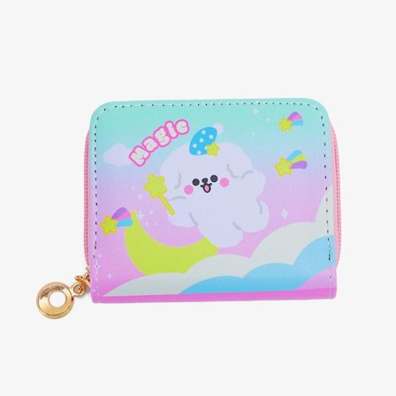 Sanitär bomullspåse Plånbok REGNBÅGE - spot försäljning