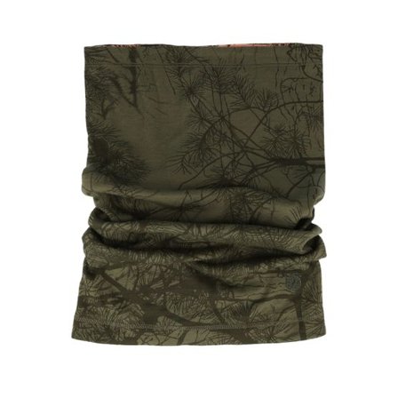 Fjällräven - Orange neckgaiter Beanie - Lappland Reversable Green Camo/Orange Multi Camo Neck Gaiter @ Hatstore