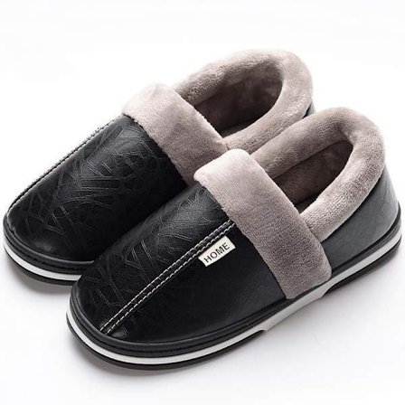 Herre Faux Fur Hjemmesko Varme Vandtætte Indendørs Hjemmesko Flip Flops Soveværelsessko Sort Størrelse 50-51 Kaffe2 Kaffe2 Kaffe2 Kaffe2 46-47
