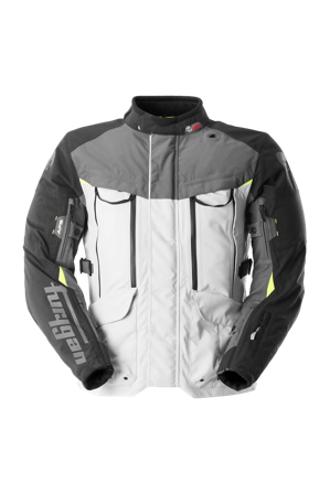 Motorradjacke Furygan Challenger 3C Primaloft Grau/Weiß/Gelb S