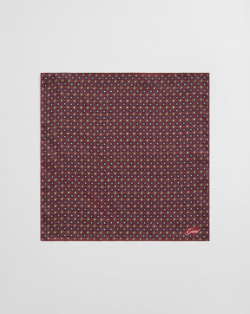 GANT Herren Foulard Print Einstecktuch (ONE SIZE) Rot