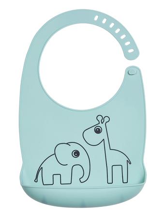 Silic Bib Deer Friends Blue D By Deer Blue