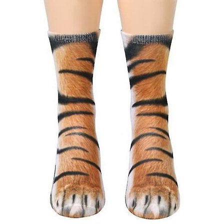 3D Morsomme Unisex Stretch Print Animal Runde Sokker