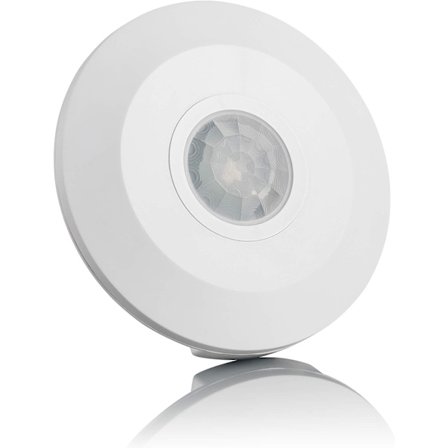 Hvid 360° sensor loftlampe, Loftmontering, Infrarød