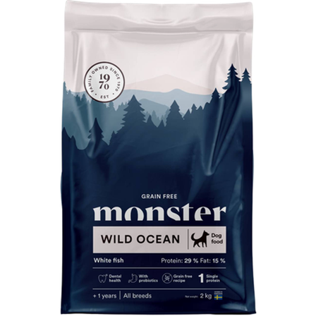 Monster Pet Food - Dog Grain Free Wild Ocean 12 kg - Hund - Hundefôr & hundemat - Tørrfôr for hund - ZOO.no