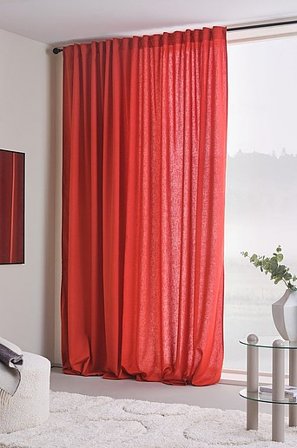 Jotex - Multifunctioneel Gordijn 1-pack - Extra Breed Rood Rood - HANNAH - Koop Multifunctionele gordijnen bij Jotex