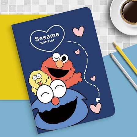 Stilrent skal för iPad 10 10.9" Sesame Monster silikon sömnblöja