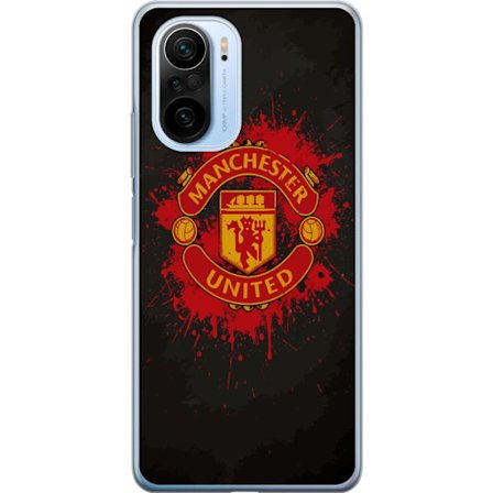 Kompatibelt Mobildeksel til Xiaomi Xiaomi Mi 11i Manchester United logo i rød og gul farge med røff sportslig bakgrunn
